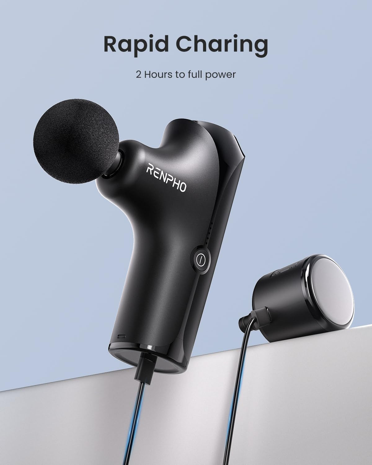 Mini Thermacool Massage Gun with Heat and Cold, Valentines Birthday Gifts for Women Mom, FSA Eligible HSA, Portable Deep Tissue Heated Relief, Travel Massage Gun with Carry Bag